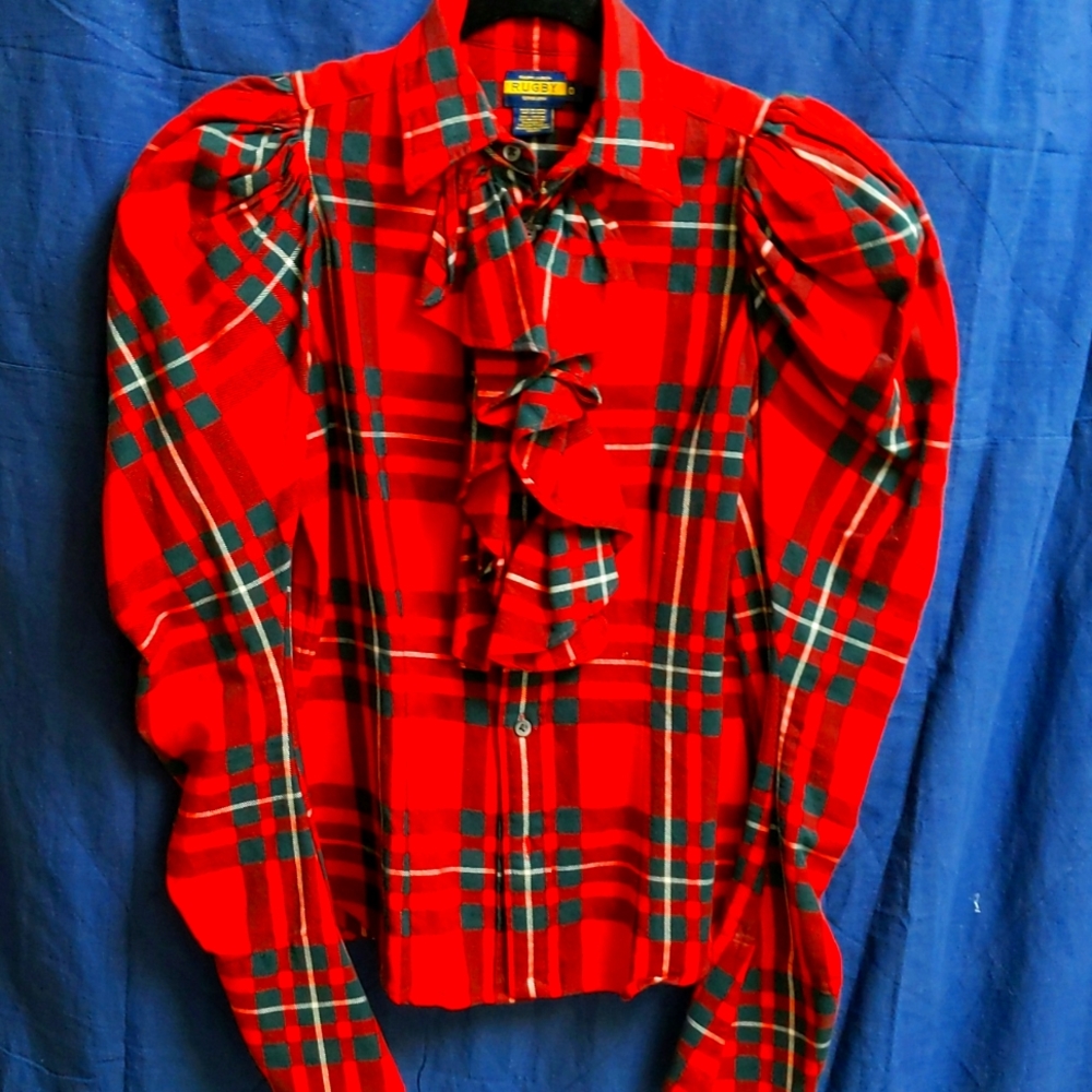 Rugby Red Plaid Button Up